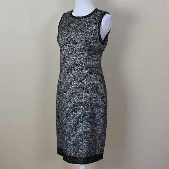 Andrew GN Tweed Sheath Dress 42 - Picture 2 of 10